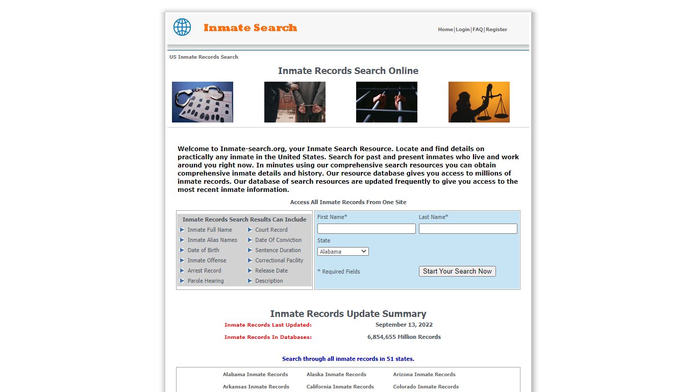 Inmate Records Search - Inmate Records